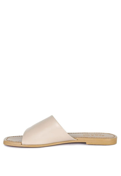 TATAMI LEATHER CLASSIC SLIDE FLATS