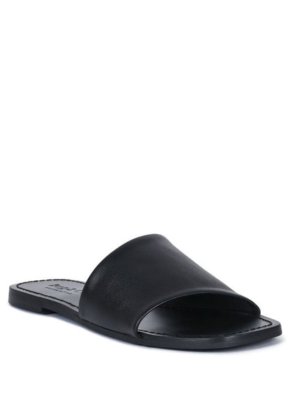 TATAMI LEATHER CLASSIC SLIDE FLATS