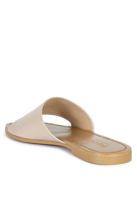 TATAMI LEATHER CLASSIC SLIDE FLATS