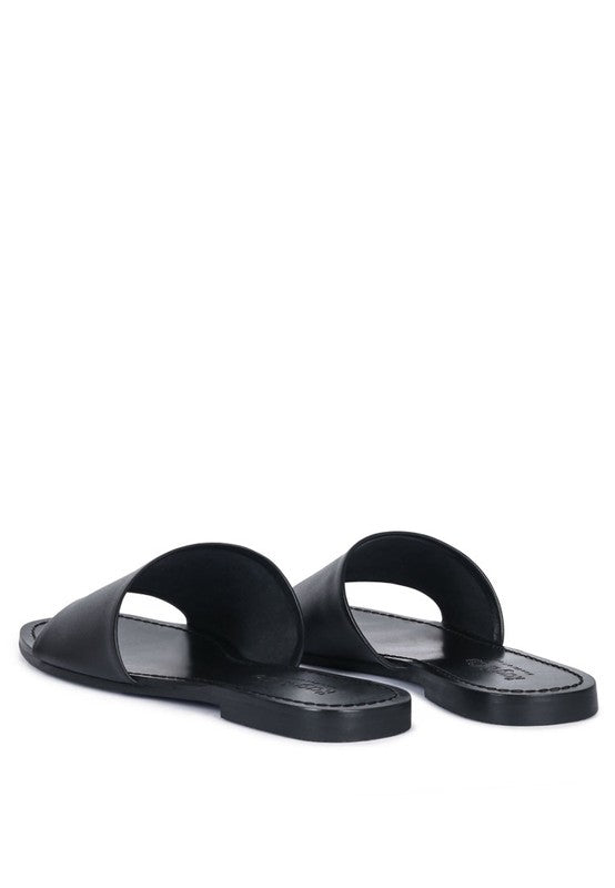 TATAMI LEATHER CLASSIC SLIDE FLATS