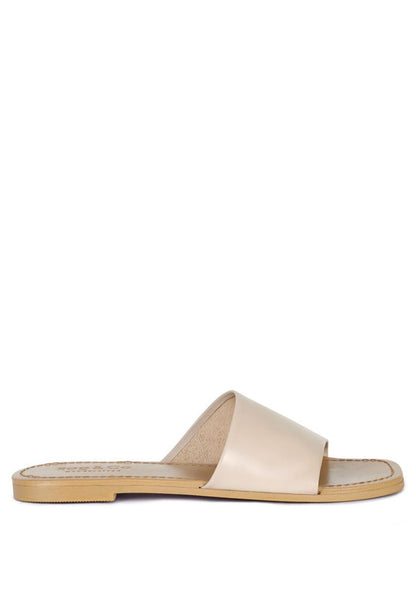 TATAMI LEATHER CLASSIC SLIDE FLATS