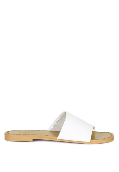 TATAMI LEATHER CLASSIC SLIDE FLATS