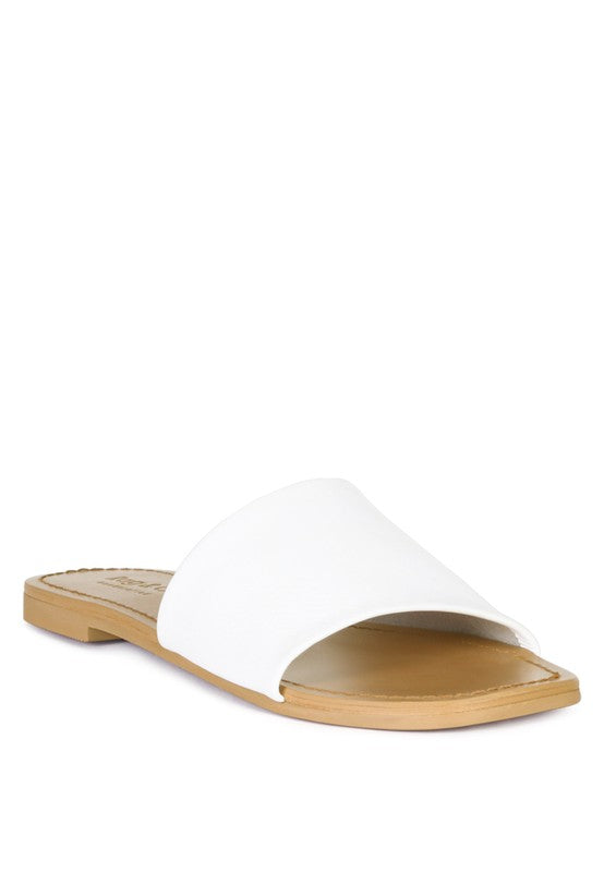 TATAMI LEATHER CLASSIC SLIDE FLATS