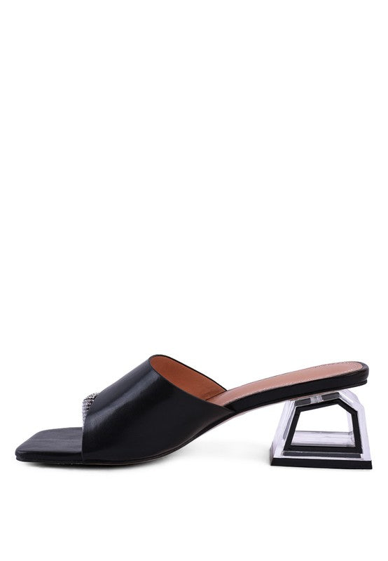 Never Minimal Low Heel Sandals