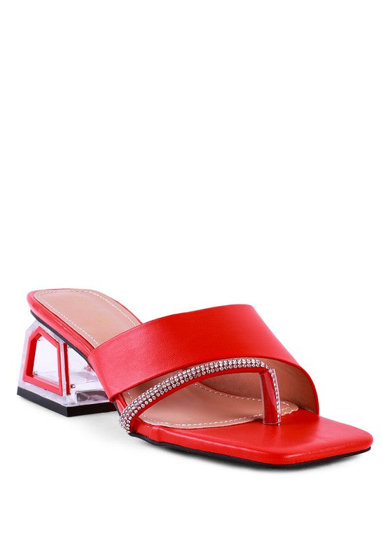 Never Minimal Low Heel Sandals