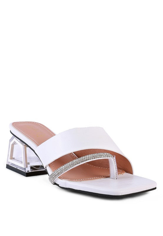 Never Minimal Low Heel Sandals