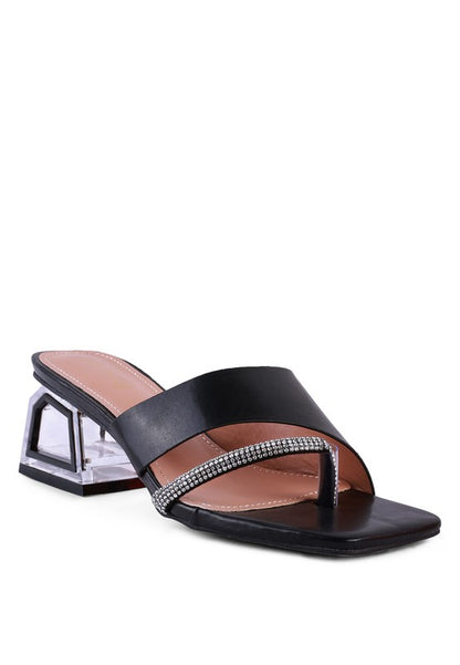 Never Minimal Low Heel Sandals