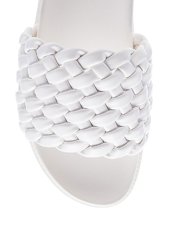 Sundae Platform Slides With Woven Strap