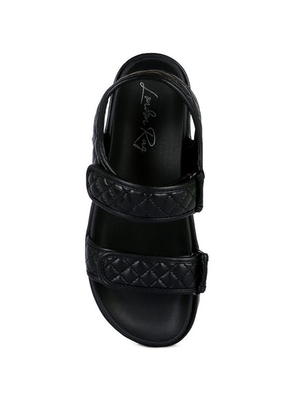 ANVIL Quilted Platform Sandals