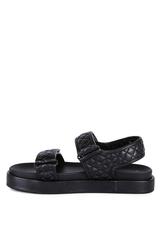 ANVIL Quilted Platform Sandals