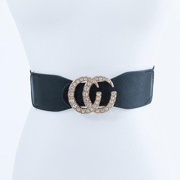 CC Rhinestone Buckle Belt Bella Chic