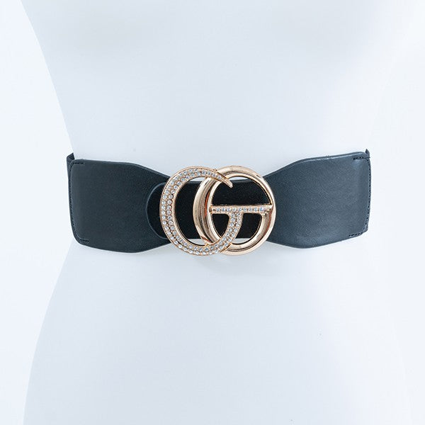 Gold GG Buckle Fashion Belt Bella Chic