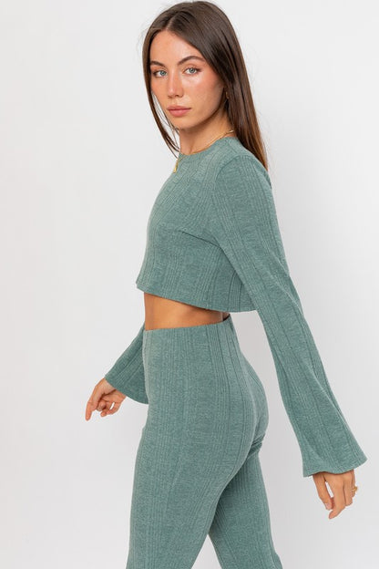 Long Sleeve Crop Top