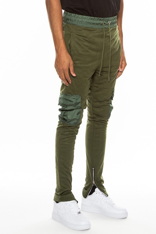 Men's Heathered Cotton Blend Joggers