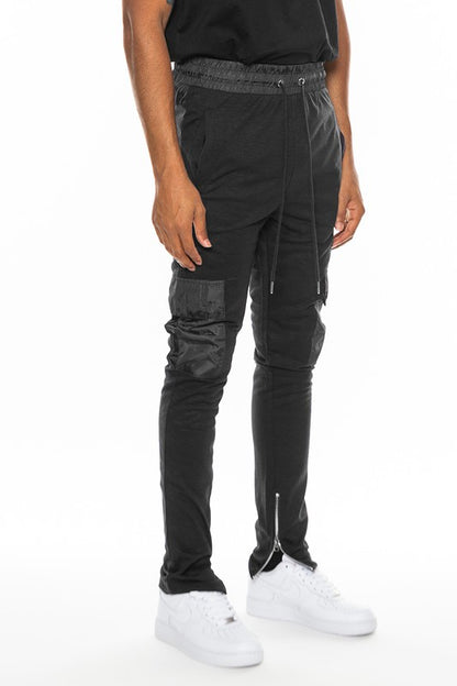 Men's Heathered Cotton Blend Joggers