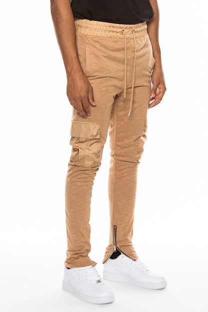 Men's Heathered Cotton Blend Joggers