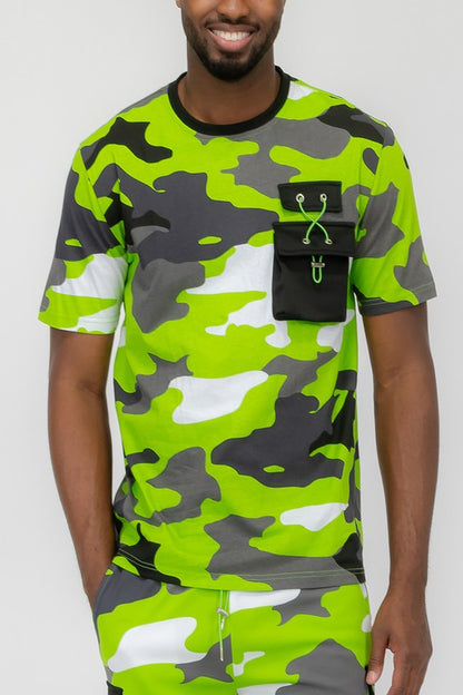 Weiv Men's Full Camo Short Sleeve T-shirt