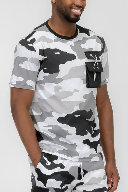 Men's Full Camo Short Sleeve T-shirt