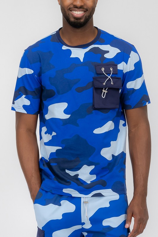 Weiv Men's Full Camo Short Sleeve T-shirt