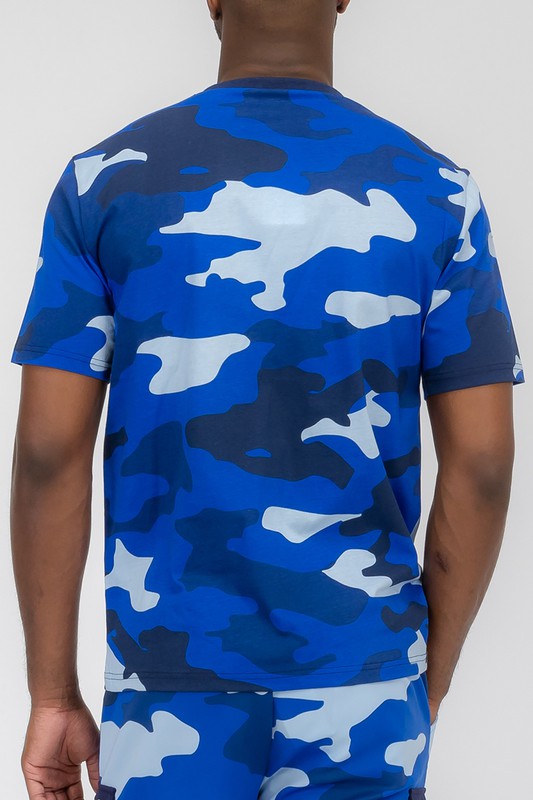 Weiv Men's Full Camo Short Sleeve T-shirt