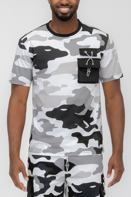 Weiv Men's Full Camo Short Sleeve T-shirt