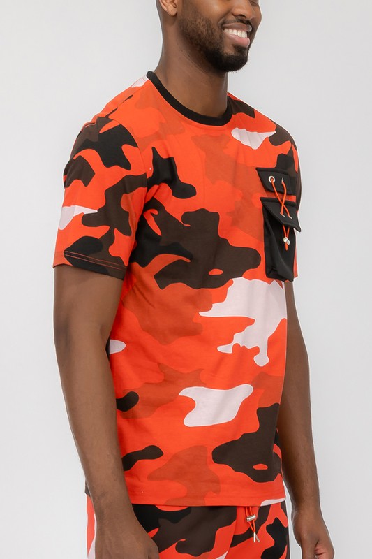 Weiv Men's Full Camo Short Sleeve T-shirt