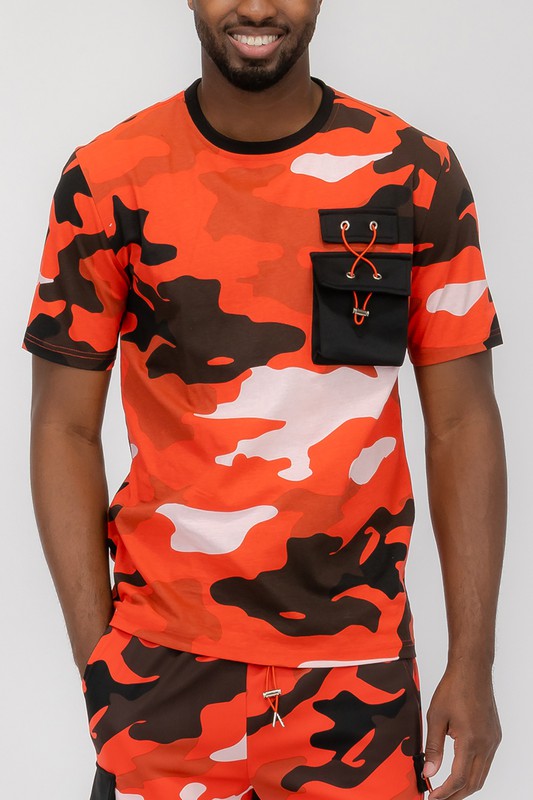 Weiv Men's Full Camo Short Sleeve T-shirt