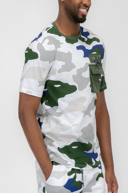 Weiv Men's Full Camo Short Sleeve T-Shirt