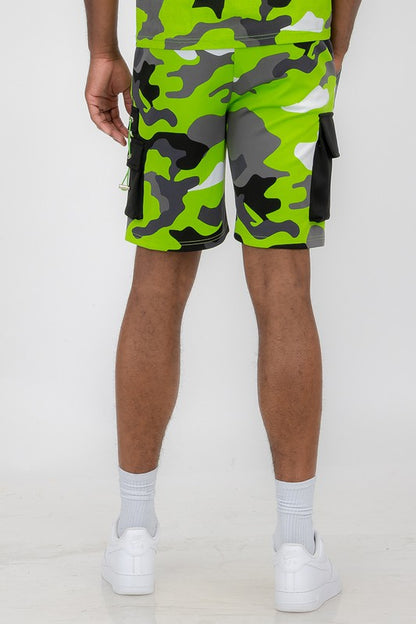 Weiv Men's Full Camo Sweat Shorts