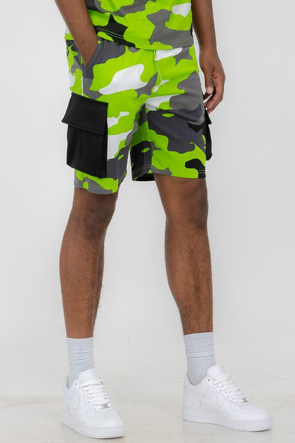 Weiv Men's Full Camo Sweat Shorts