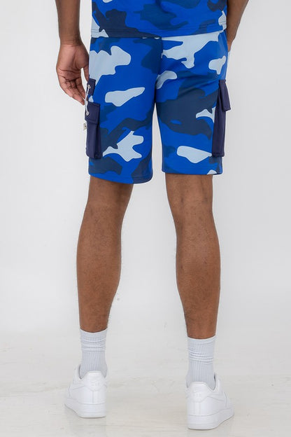 Weiv Men's Full Camo Sweat Shorts