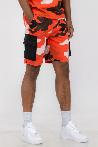 Weiv Men's Full Camo Sweat Shorts