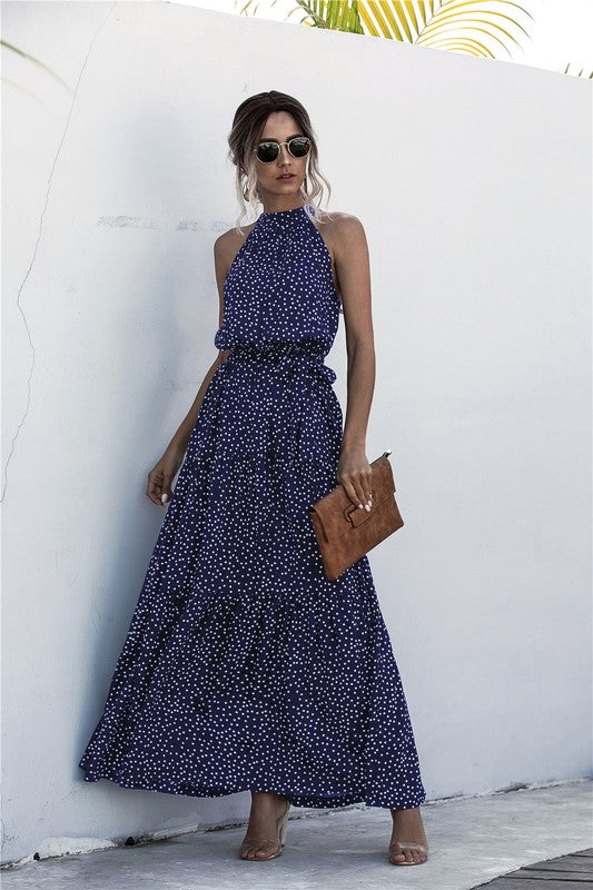 Polka Dot Maxi Dress