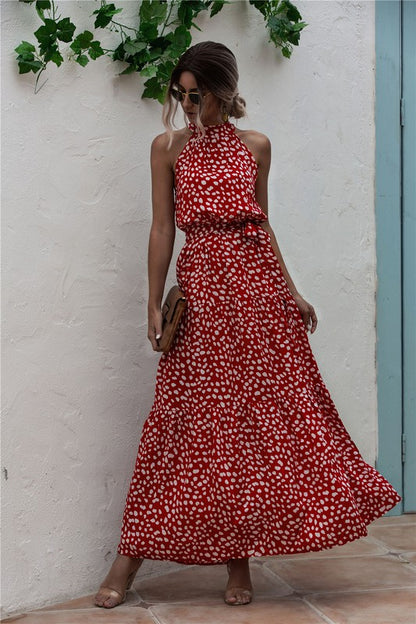 Polka Dot Maxi Dress