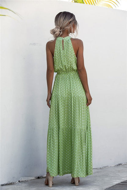 Polka Dot Maxi Dress