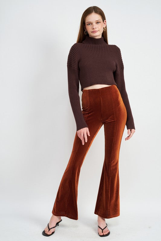 Boxy Turtleneck Crop Top