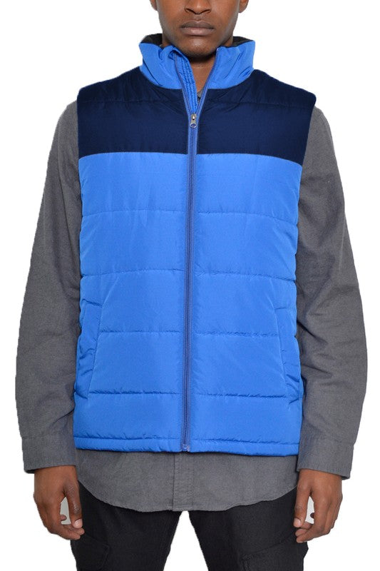 Men's Padded Winter Two Tone Vest