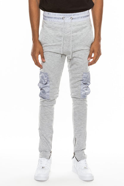 Heathered Cotton Blend Men's Joggers