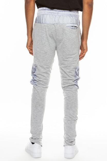 Heathered Cotton Blend Men's Joggers