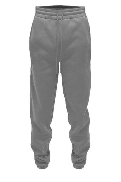 Men's Solid Cotton Jogger Sweatpants