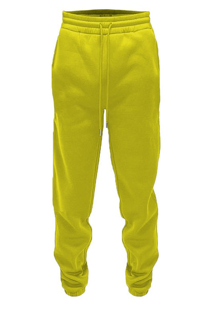 Men's Solid Cotton Jogger Sweatpants