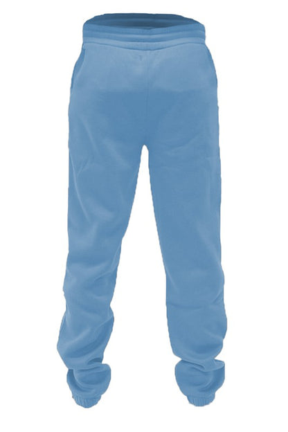 Men's Solid Cotton Jogger Sweatpants