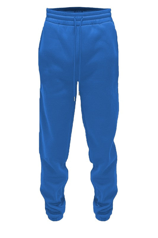 Men's Solid Cotton Jogger Sweatpants