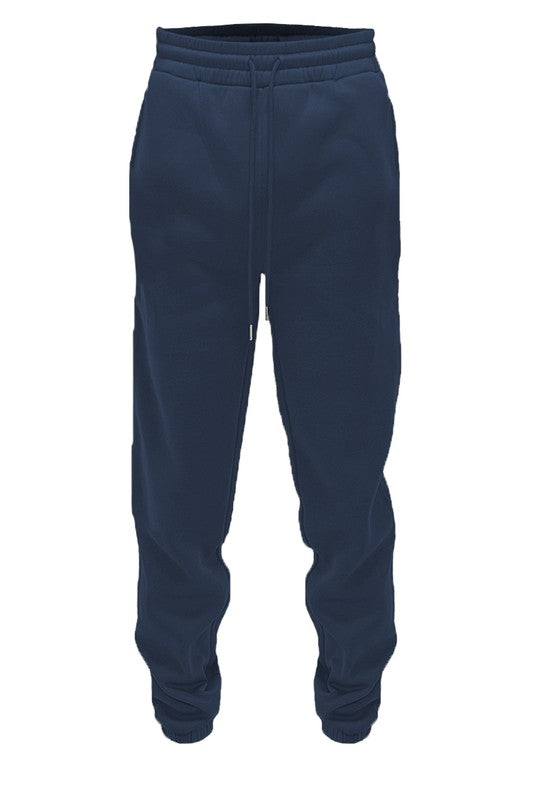 Men's Solid Cotton Jogger Sweatpants