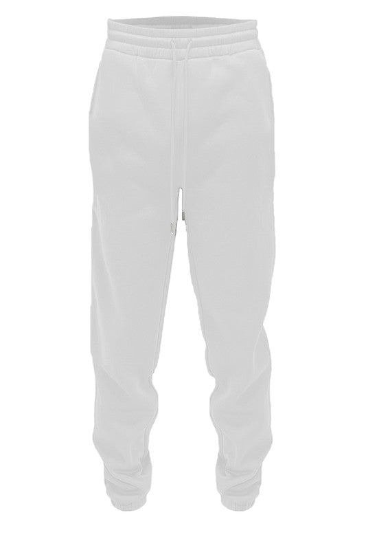 Men's Solid Cotton Jogger Sweatpants