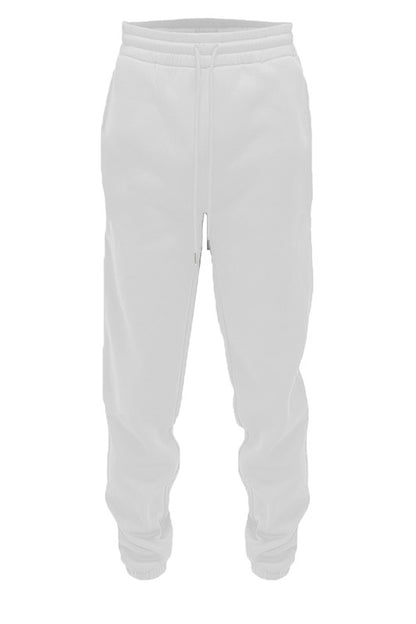 Men's Solid Cotton Jogger Sweatpants