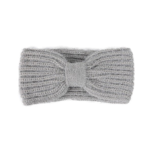 RIBBED BOW WINTER HEADBAND