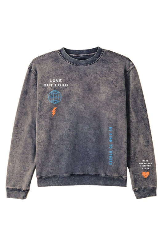 Boys Love Sweatshirt- Navy Port 213