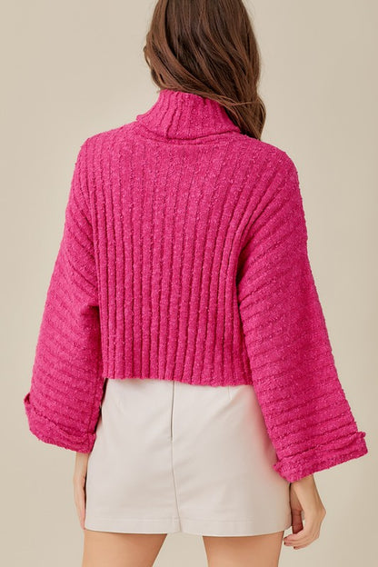 Loose Sleeve Turtleneck Sweater