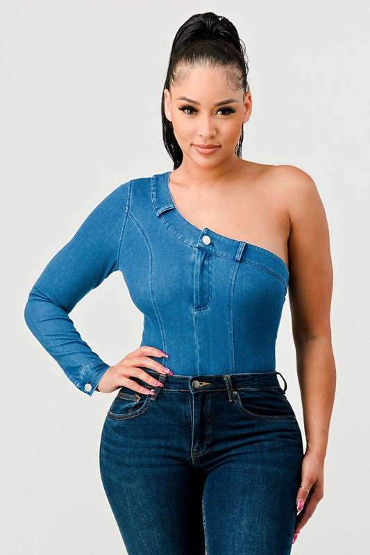 ATHINA DENIM BODYSUIT